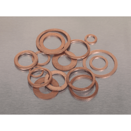 Diesel Injector Copper Washer Assortment 250pc - Metric : Model No.AB027CW
