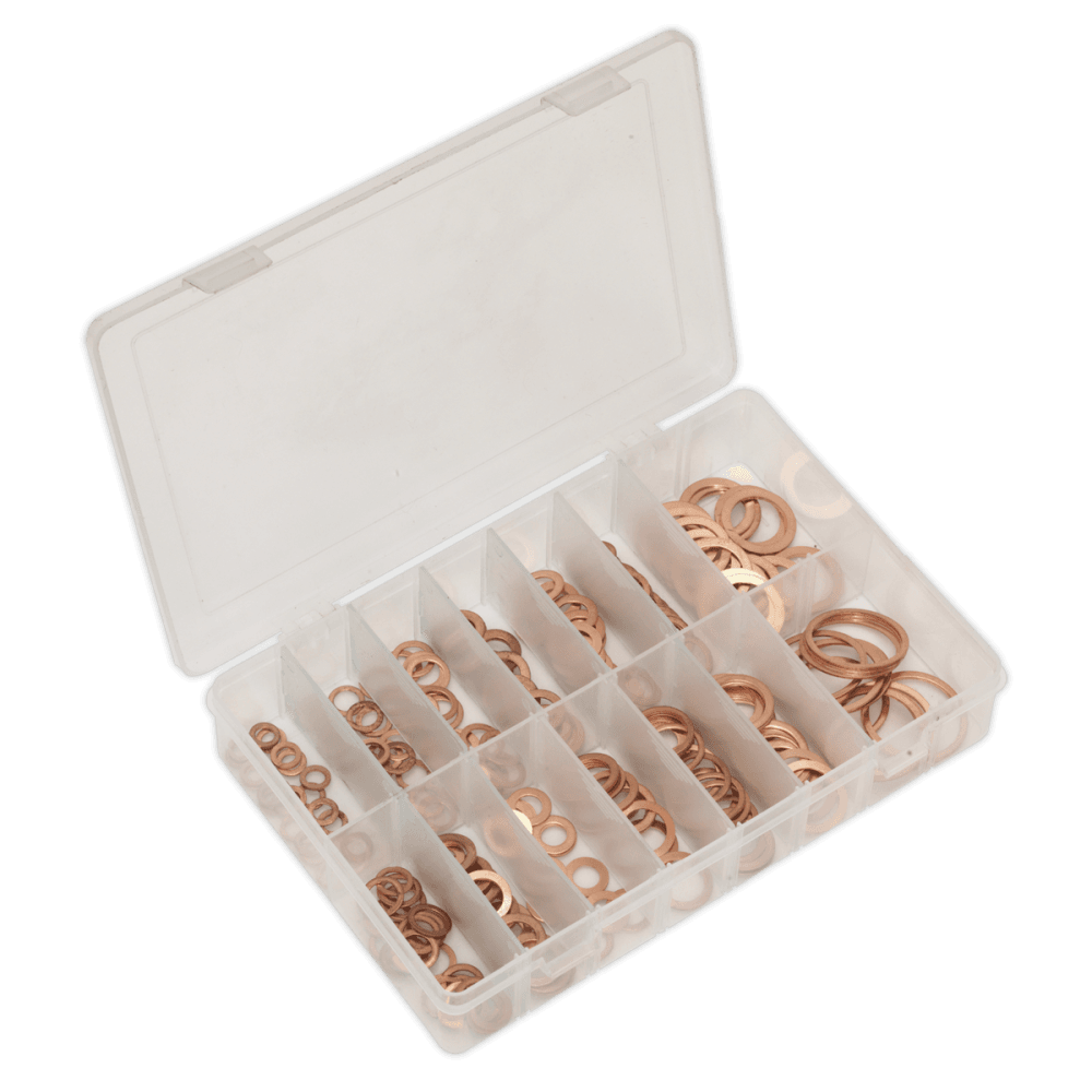 Copper Sealing Washer Assortment 250pc - Metric : Model No.AB020CW