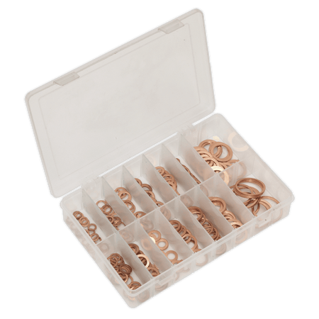Copper Sealing Washer Assortment 250pc - Metric : Model No.AB020CW