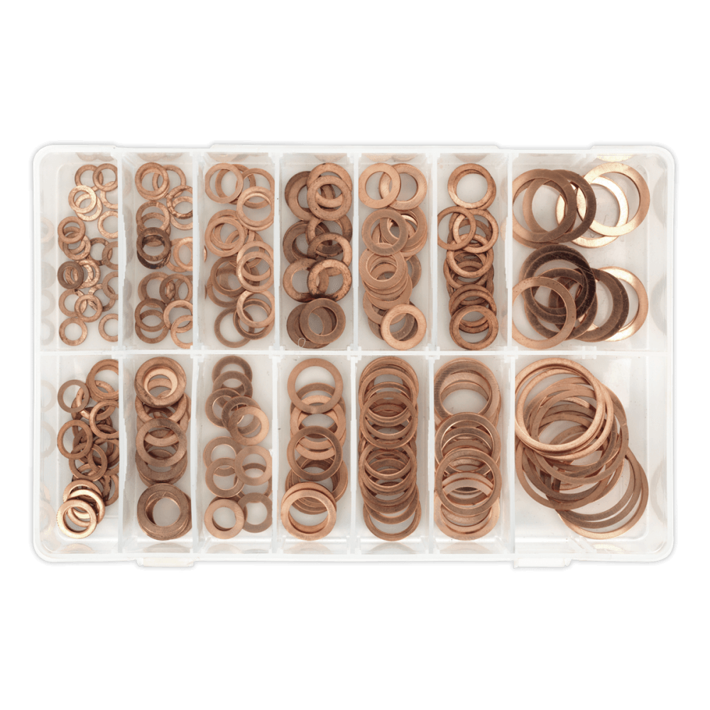 Copper Sealing Washer Assortment 250pc - Metric : Model No.AB020CW