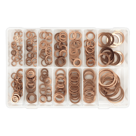 Copper Sealing Washer Assortment 250pc - Metric : Model No.AB020CW