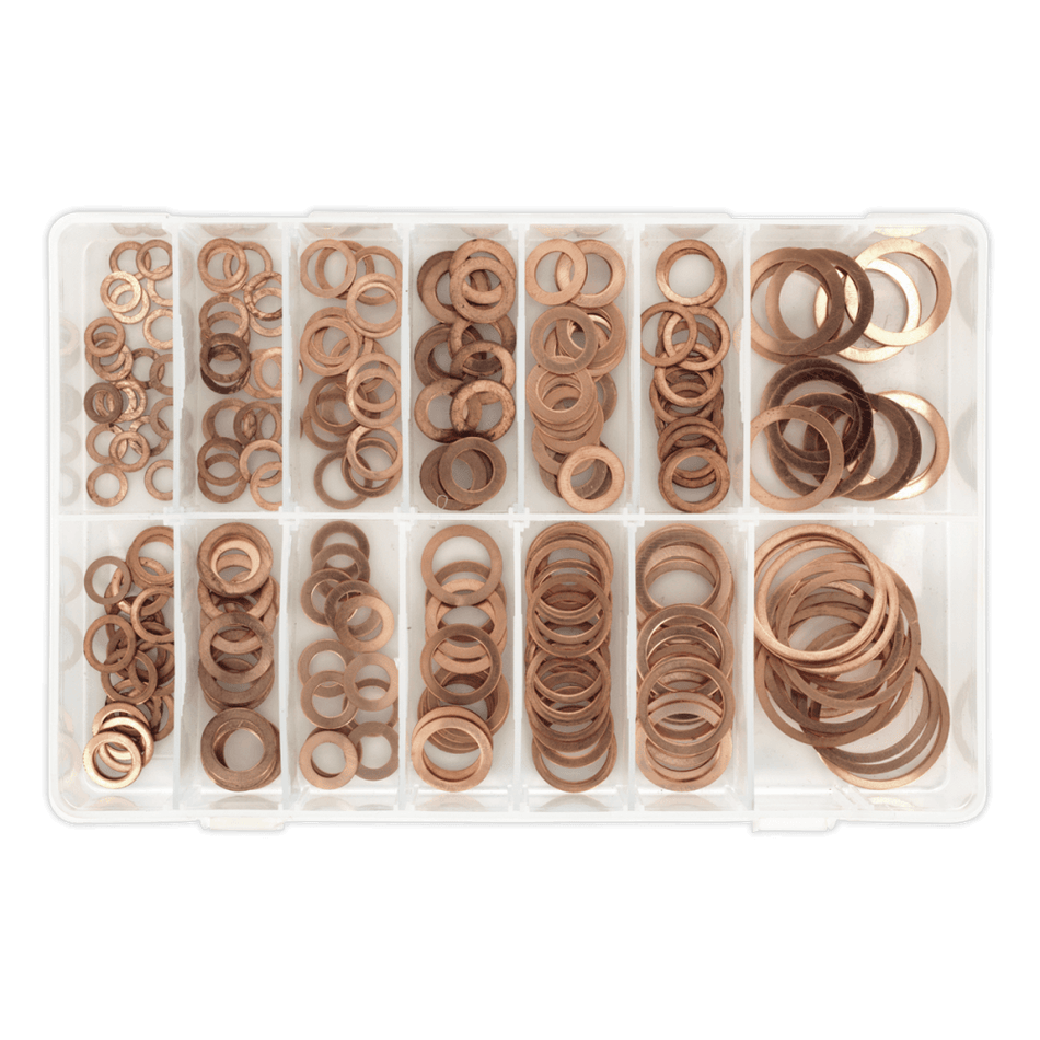 Copper Sealing Washer Assortment 250pc - Metric : Model No.AB020CW