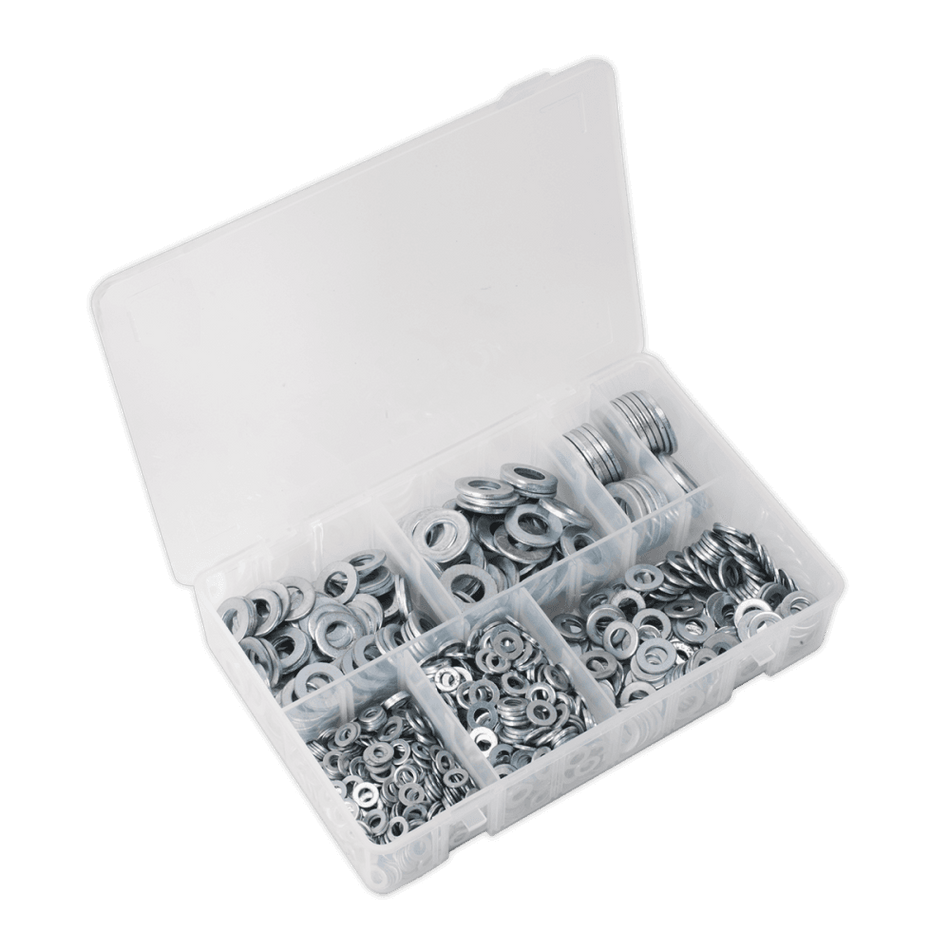 Flat Washer Assortment 1070pc M5-M16 Form A Metric DIN 125 : Model No.AB055WA