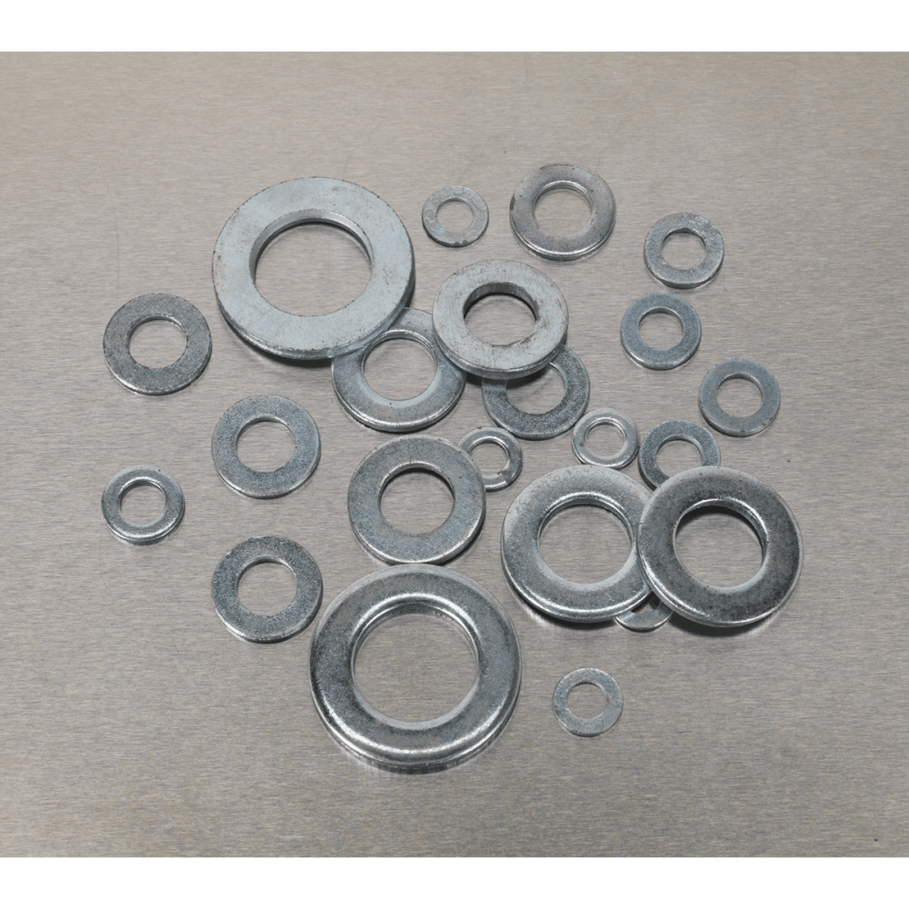 Flat Washer Assortment 1070pc M5-M16 Form A Metric DIN 125 : Model No.AB055WA