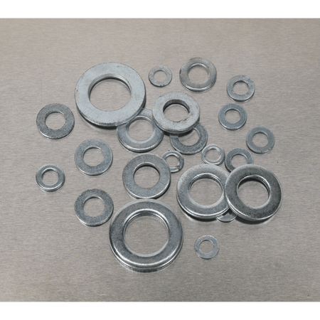 Flat Washer Assortment 1070pc M5-M16 Form A Metric DIN 125 : Model No.AB055WA