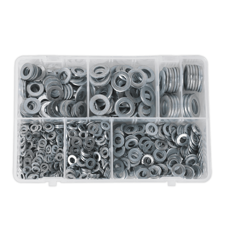 Flat Washer Assortment 1070pc M5-M16 Form A Metric DIN 125 : Model No.AB055WA
