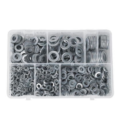 Flat Washer Assortment 1070pc M5-M16 Form A Metric DIN 125 : Model No.AB055WA