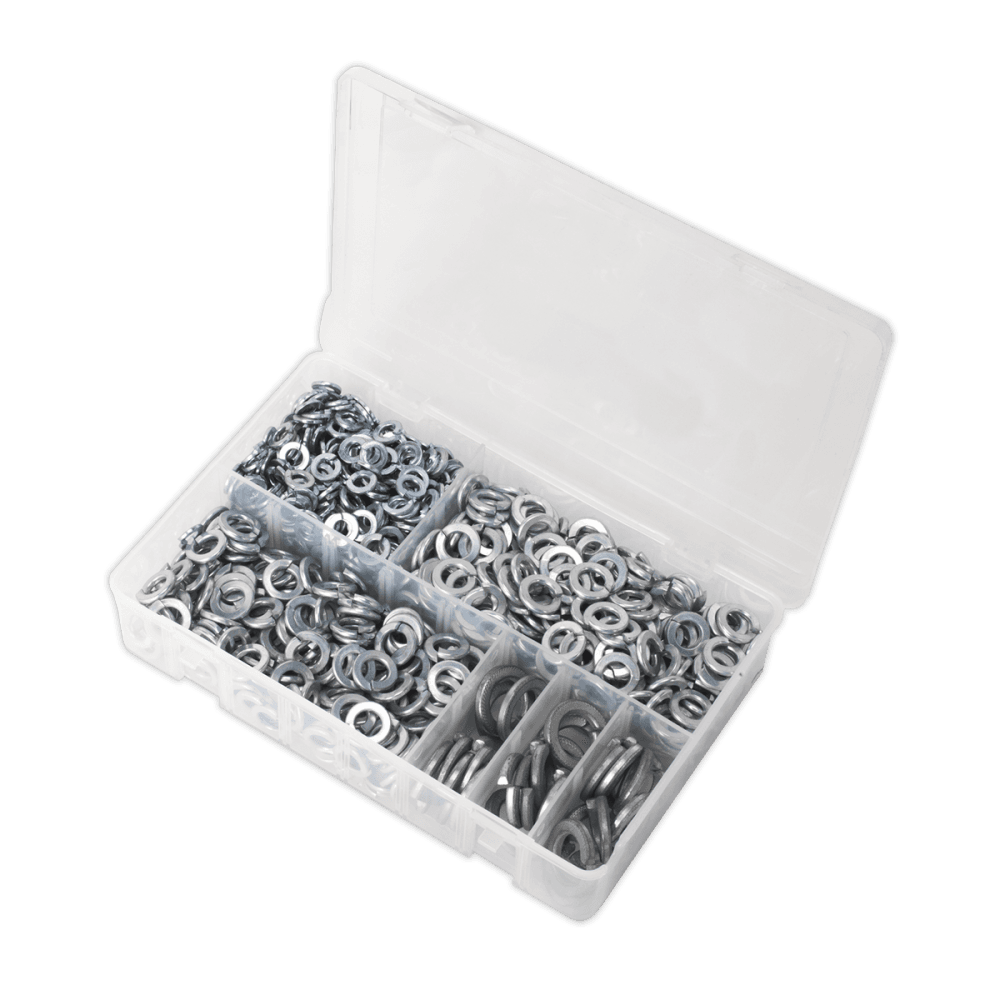 Spring Washer Assortment 1010pc M6-M16 Metric Zinc DIN 127B : Model No.AB058SW