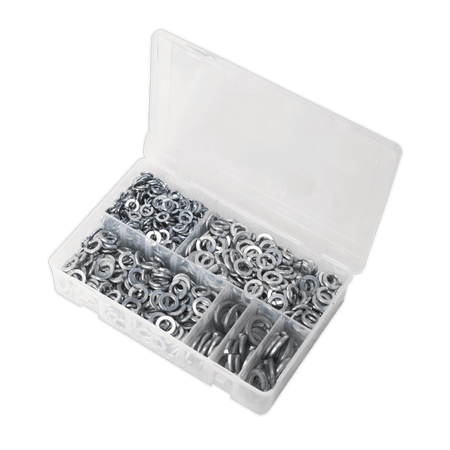 Spring Washer Assortment 1010pc M6-M16 Metric Zinc DIN 127B : Model No.AB058SW