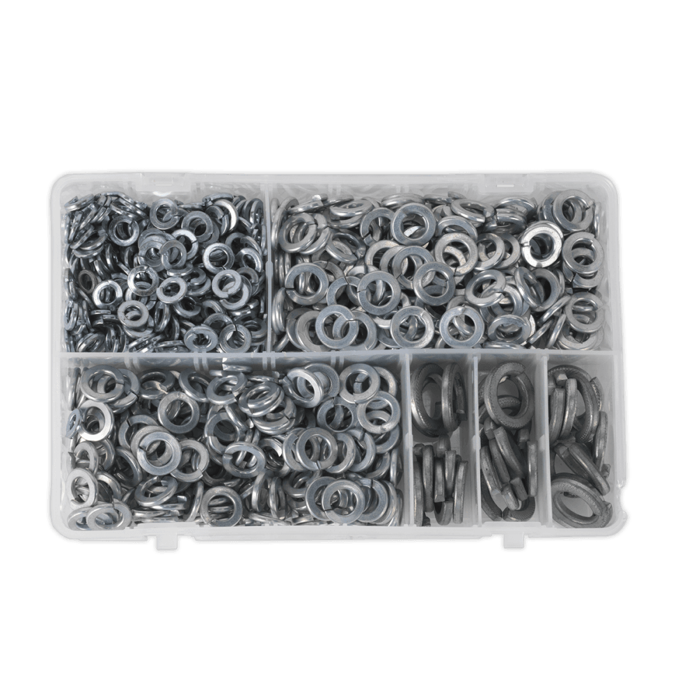 Spring Washer Assortment 1010pc M6-M16 Metric Zinc DIN 127B : Model No.AB058SW