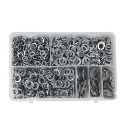 Spring Washer Assortment 1010pc M6-M16 Metric Zinc DIN 127B : Model No.AB058SW