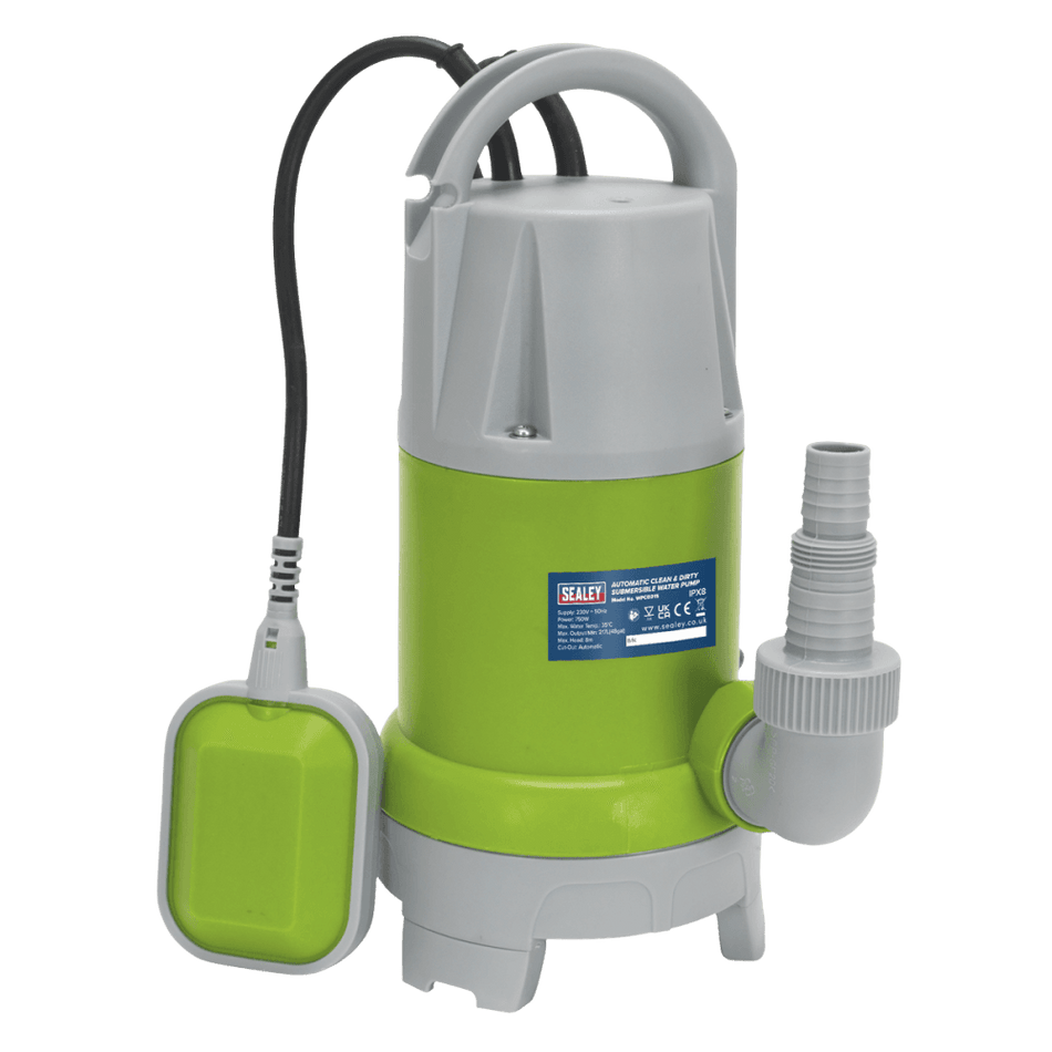 Submersible Clean & Dirty Water Pump Automatic 217ltr/min 230V : Model No.WPCD215