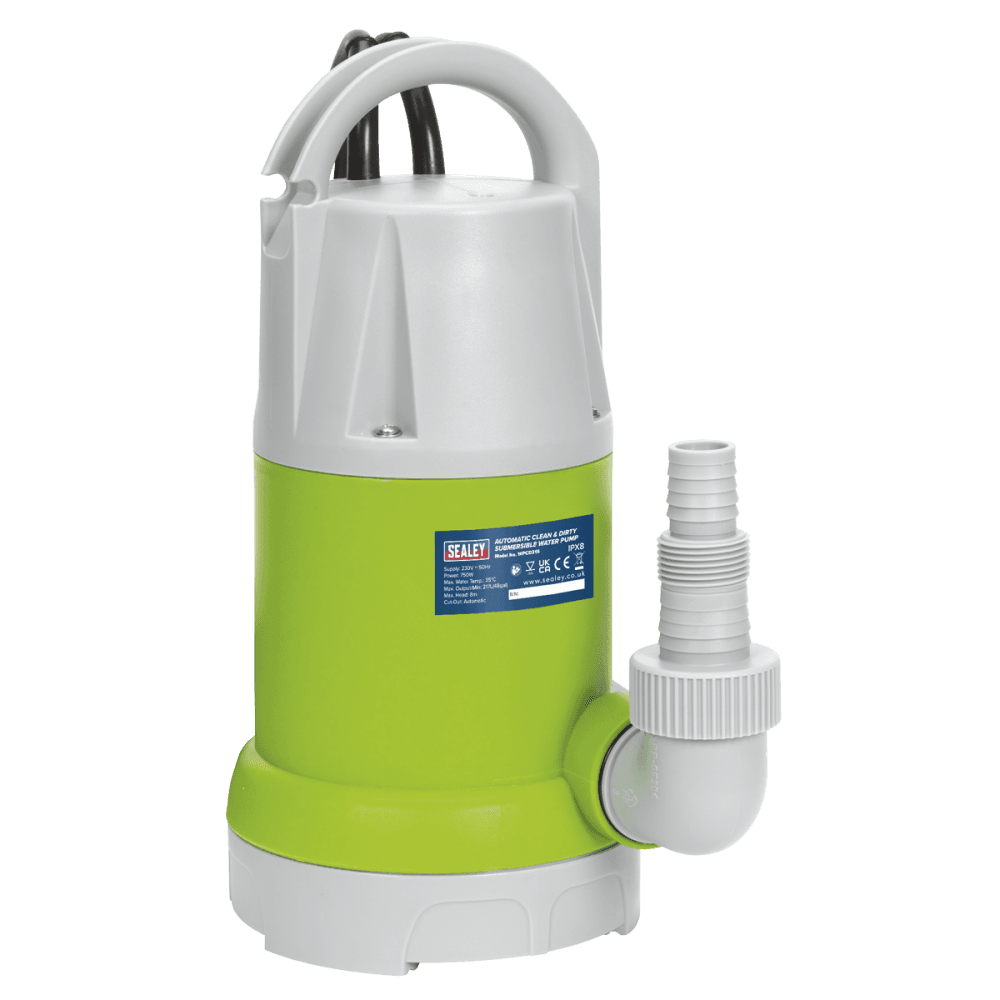 Submersible Clean & Dirty Water Pump Automatic 217ltr/min 230V : Model No.WPCD215