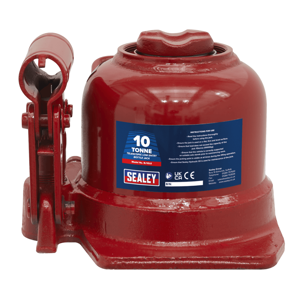 Bottle Jack 10tonne Low Entry Telescopic Model No.-21257