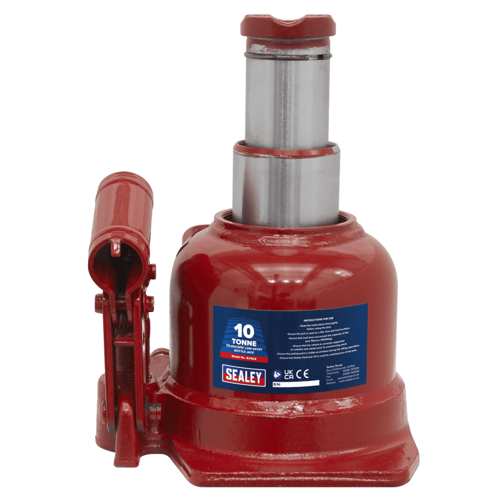 Bottle Jack 10tonne Low Entry Telescopic Model No.-21257