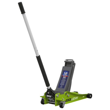 Trolley Jack 2tonne Low Entry Rocket Lift Hi-Vis Green Model No.-21717