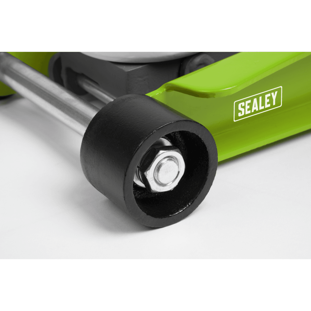 Trolley Jack 2tonne Low Entry Rocket Lift Hi-Vis Green Model No.-21717