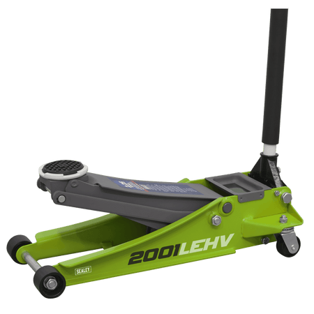 Trolley Jack 2tonne Low Entry Rocket Lift Hi-Vis Green Model No.-21717