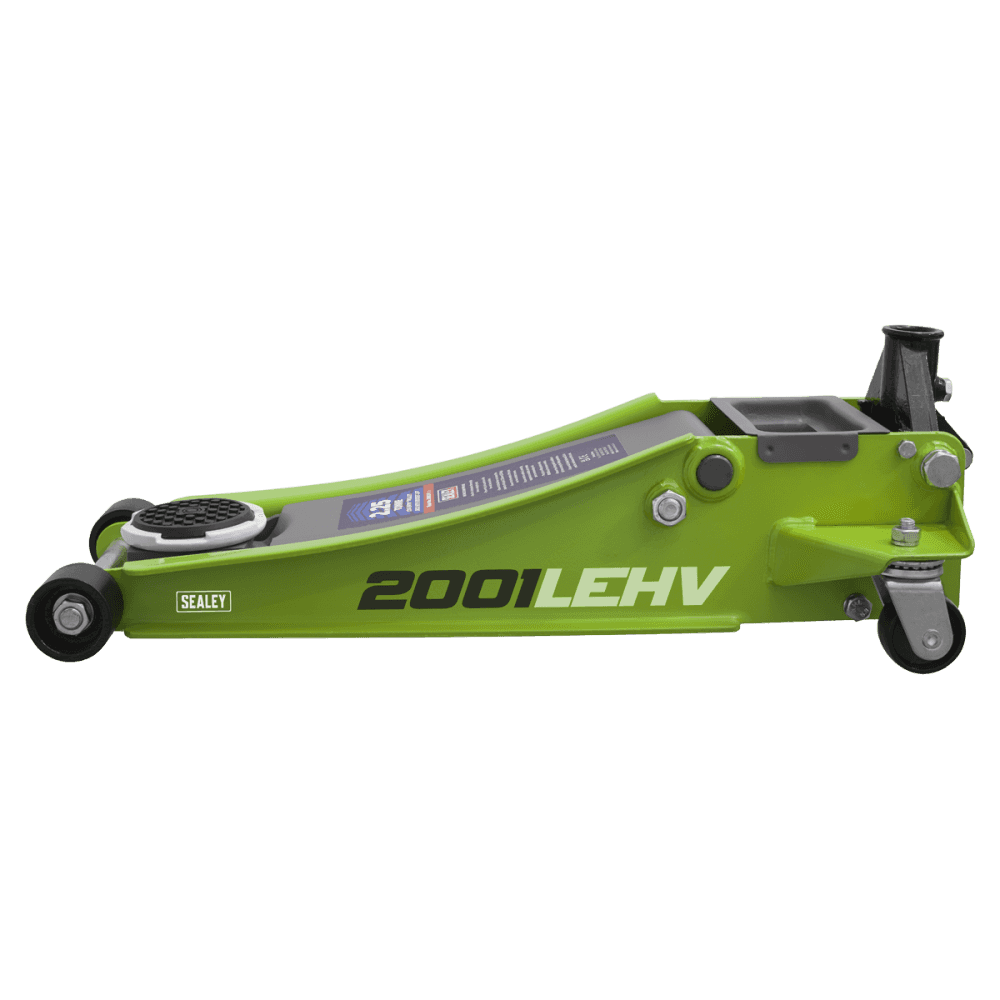 Trolley Jack 2tonne Low Entry Rocket Lift Hi-Vis Green Model No.-21717