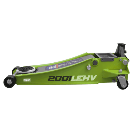 Trolley Jack 2tonne Low Entry Rocket Lift Hi-Vis Green Model No.-21717