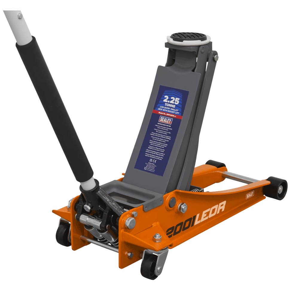 Trolley Jack 2tonne Low Entry Rocket Lift Orange Model No.-21957