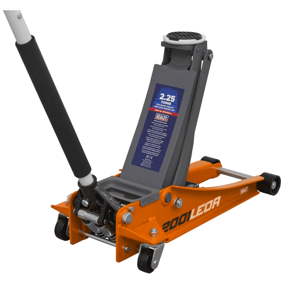 Trolley Jack 2tonne Low Entry Rocket Lift Orange Model No.-21957