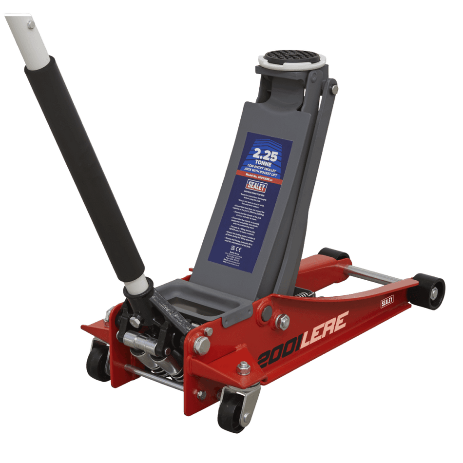 Trolley Jack 2tonne Low Entry Rocket Lift Red Model No.-21958