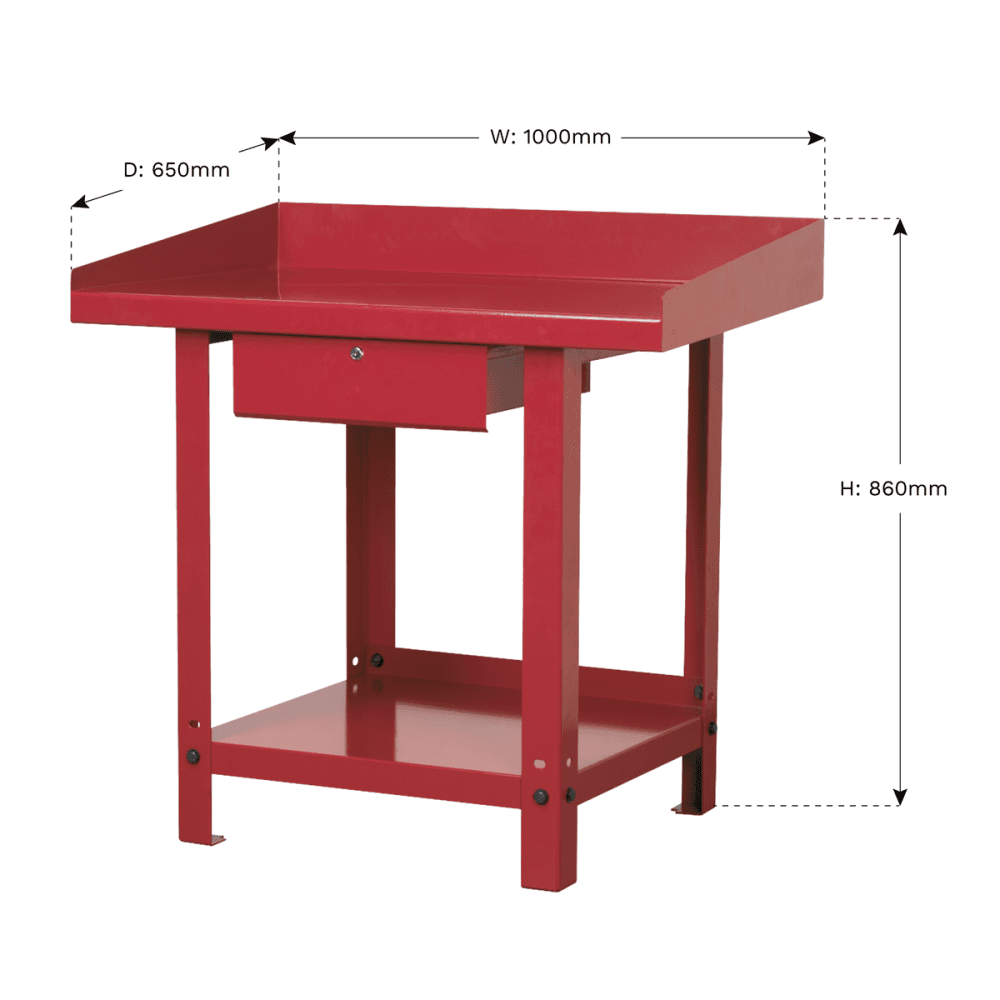 Sealey Workbench Steel 1mtr with 1 Drawer Model No-AP1010