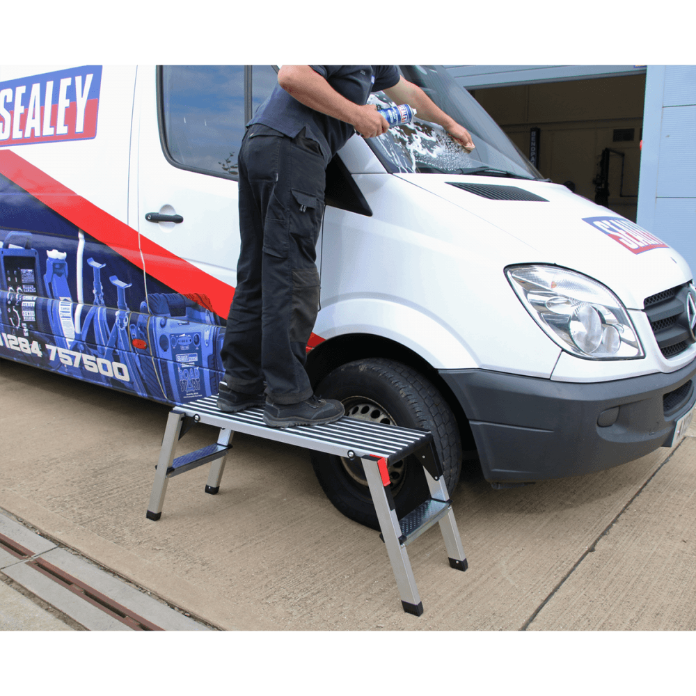 Sealey Aluminium Folding Platform 2-Tread Model No-APS2