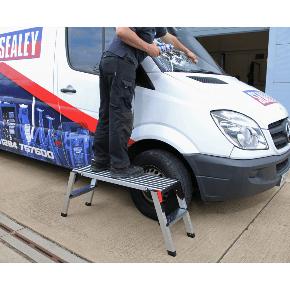 Sealey Aluminium Folding Platform 2-Tread Model No-APS2