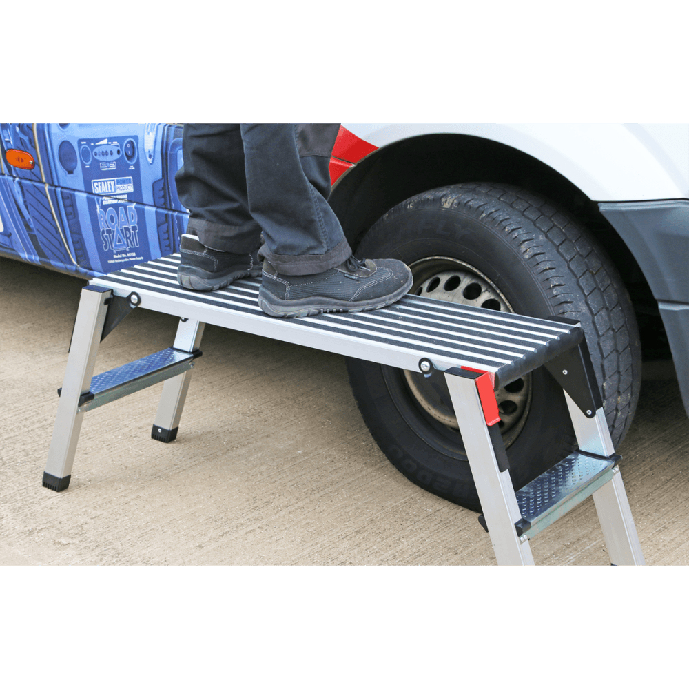 Sealey Aluminium Folding Platform 2-Tread Model No-APS2