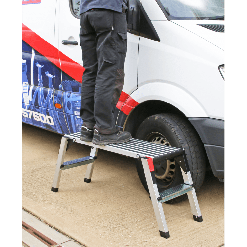 Sealey Aluminium Folding Platform 2-Tread Model No-APS2