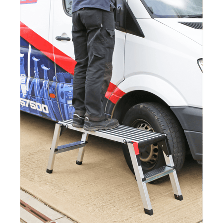 Sealey Aluminium Folding Platform 2-Tread Model No-APS2