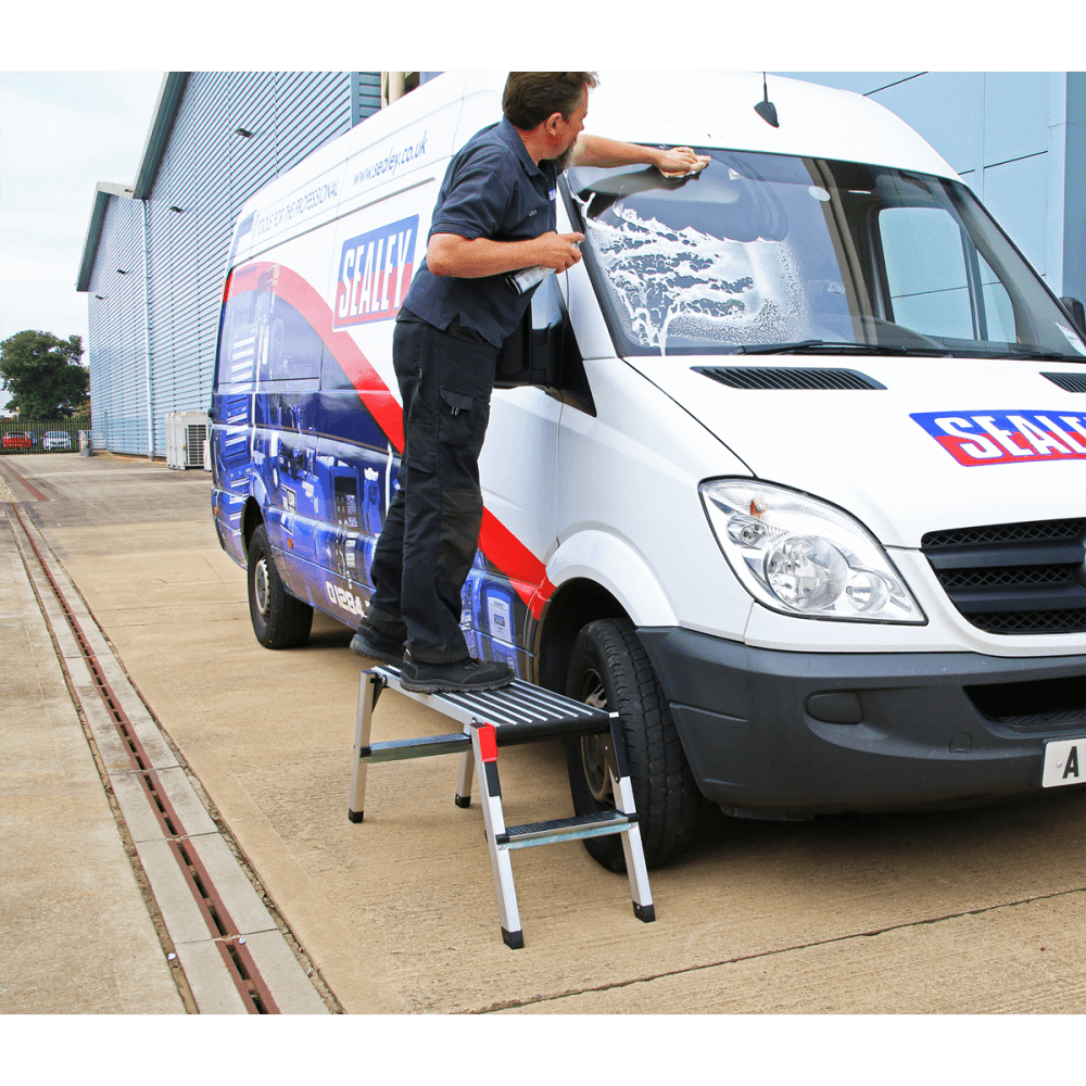 Sealey Aluminium Folding Platform 2-Tread Model No-APS2