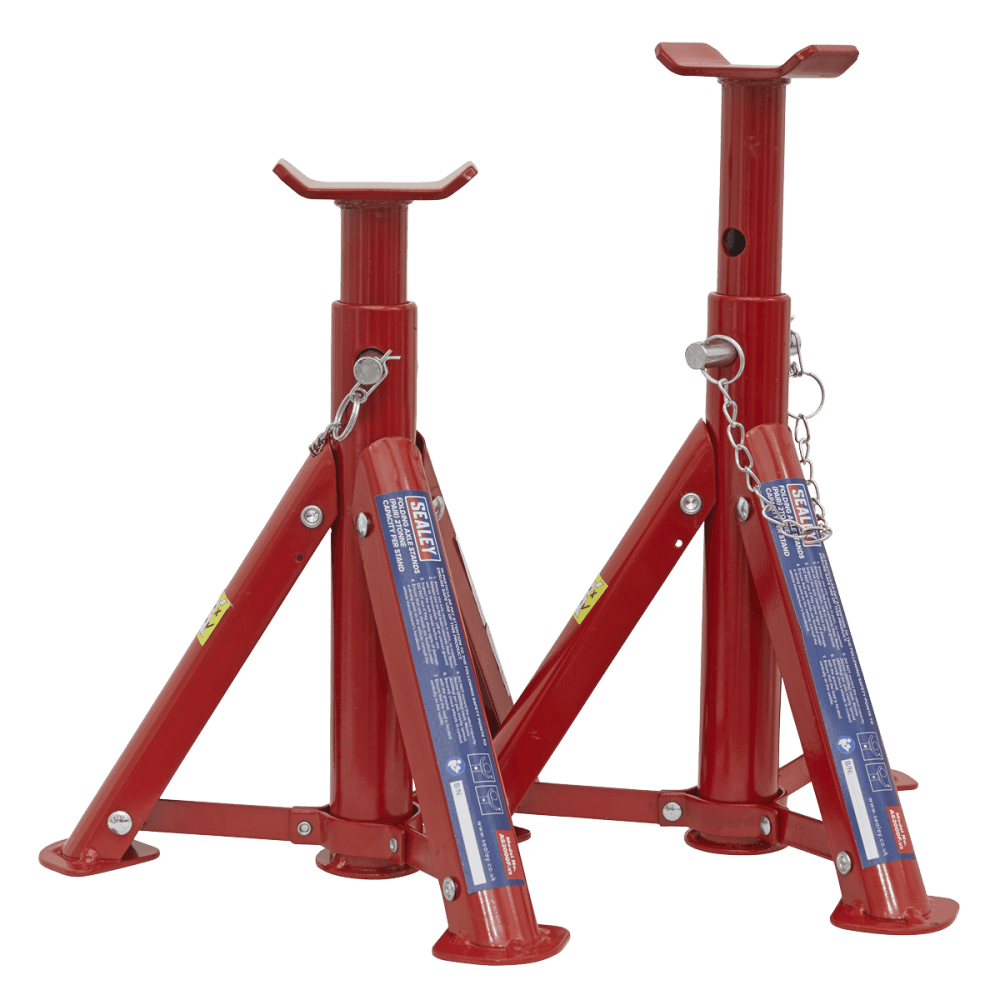 Sealey Axle Stands 2tonne Capacity per Stand 4tonne per Pair TUV/GS Folding Type Model No-AS2000F