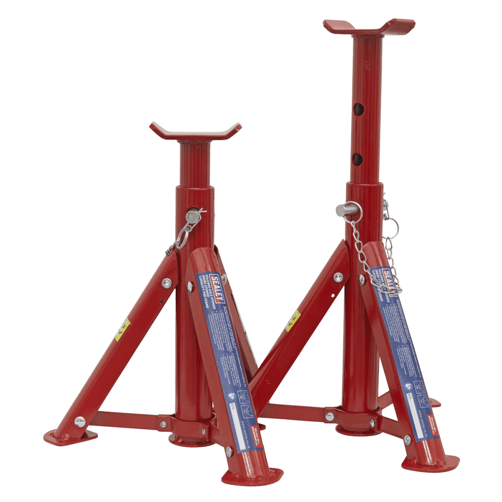 Sealey Axle Stands 2tonne Capacity per Stand 4tonne per Pair TUV/GS Folding Type Model No-AS2000F