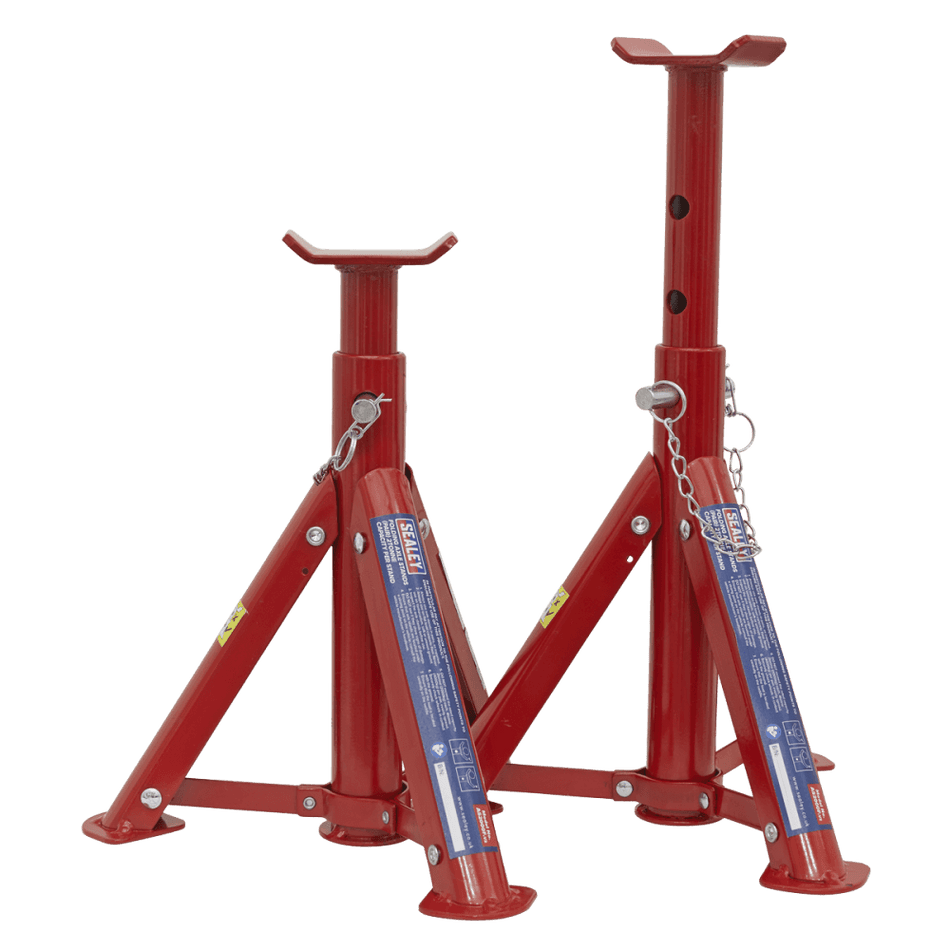 Sealey Axle Stands 2tonne Capacity per Stand 4tonne per Pair TUV/GS Folding Type Model No-AS2000F