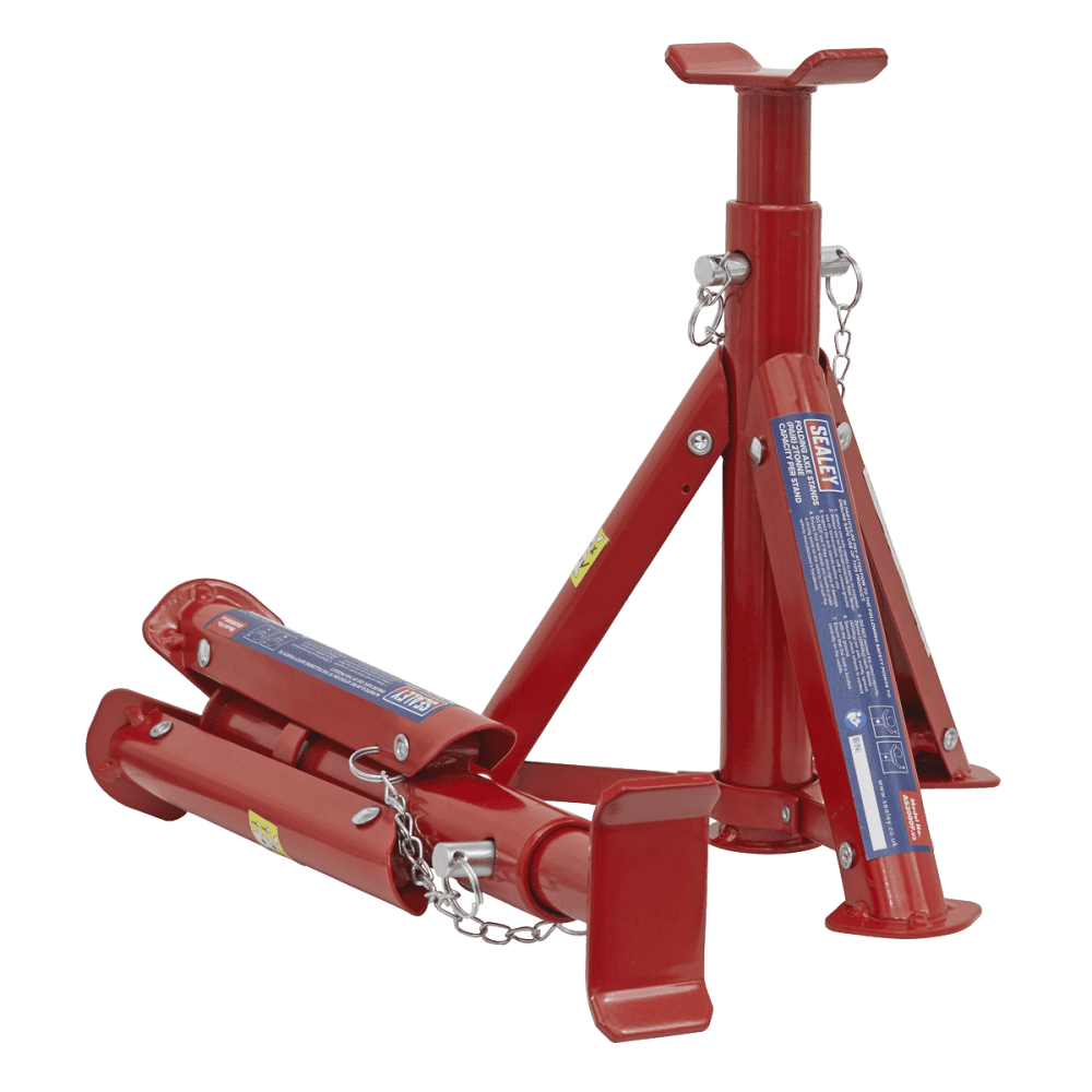 Sealey Axle Stands 2tonne Capacity per Stand 4tonne per Pair TUV/GS Folding Type Model No-AS2000F