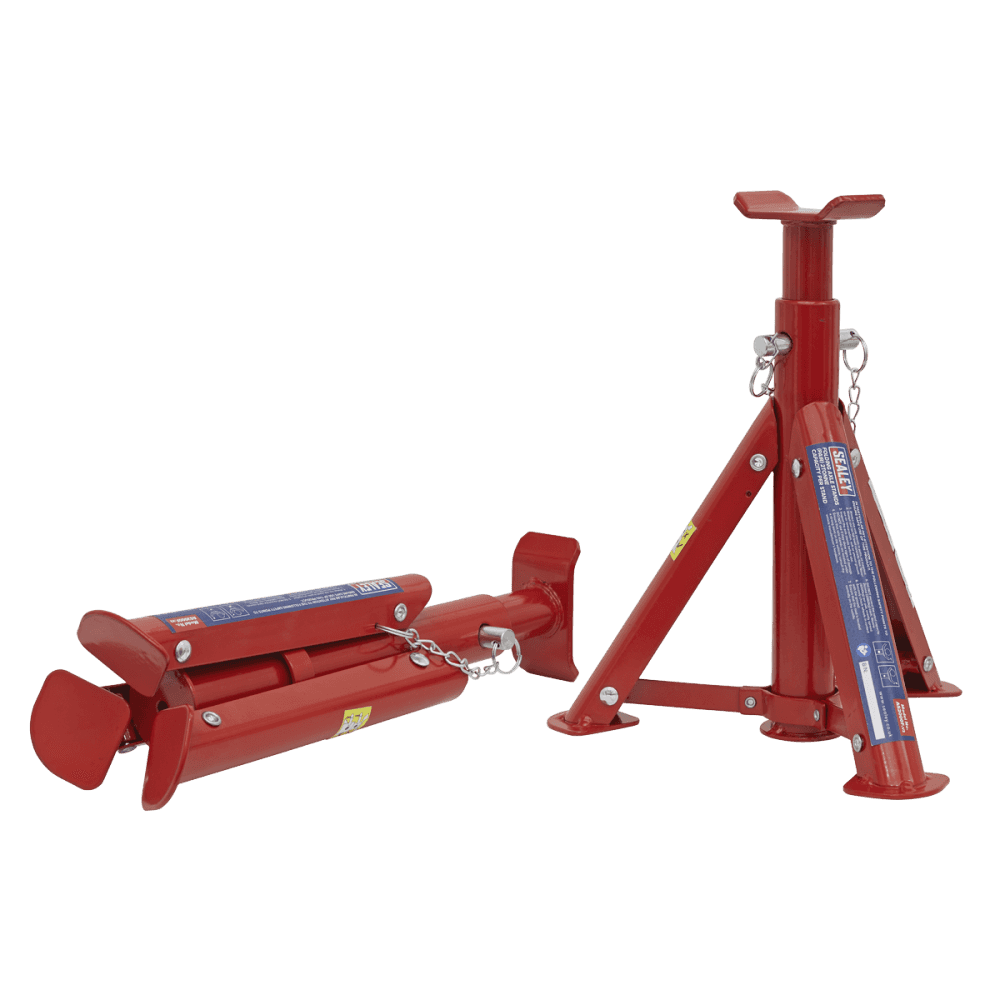 Sealey Axle Stands 2tonne Capacity per Stand 4tonne per Pair TUV/GS Folding Type Model No-AS2000F
