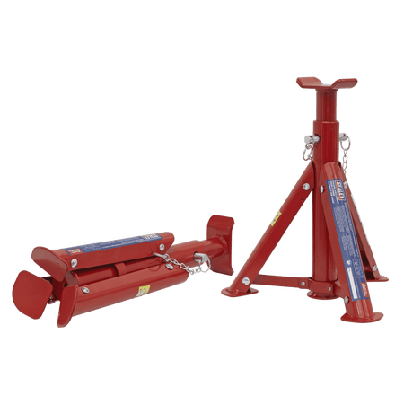 Sealey Axle Stands 2tonne Capacity per Stand 4tonne per Pair TUV/GS Folding Type Model No-AS2000F