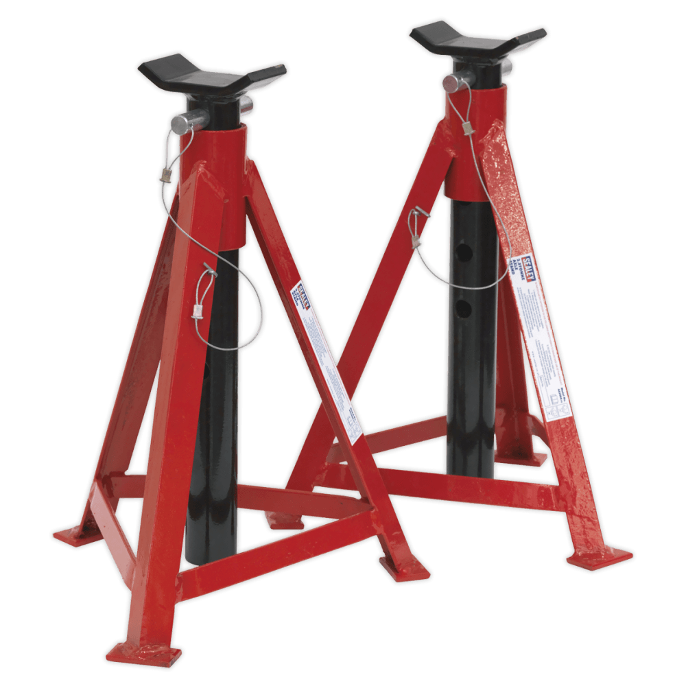 Sealey Axle Stands 2.5tonne Capacity per Stand 5tonne per Pair Medium Height Model No-AS3000