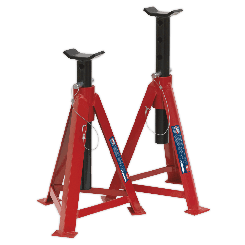 Sealey Axle Stands 5tonne Capacity per Stand 10tonne per Pair Medium Height Model No-AS5000M
