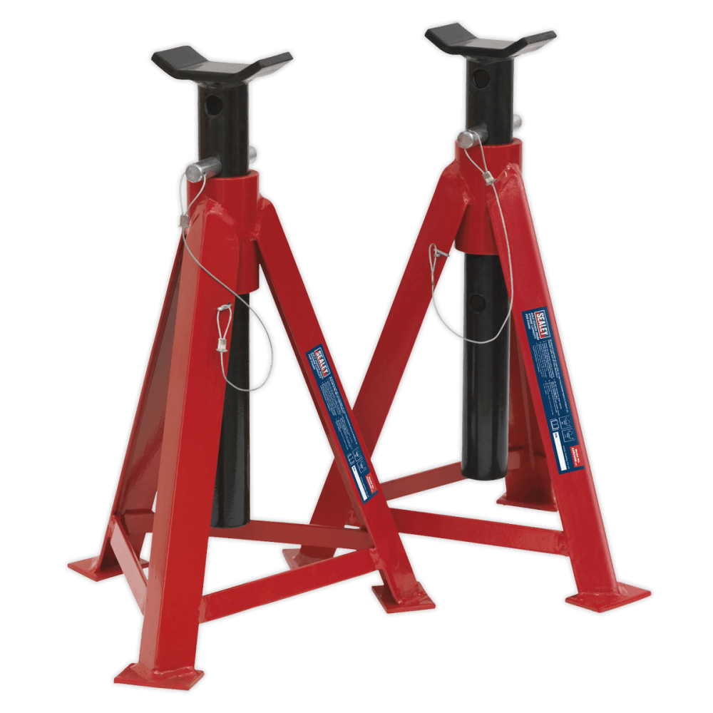 Sealey Axle Stands 5tonne Capacity per Stand 10tonne per Pair Medium Height Model No-AS5000M