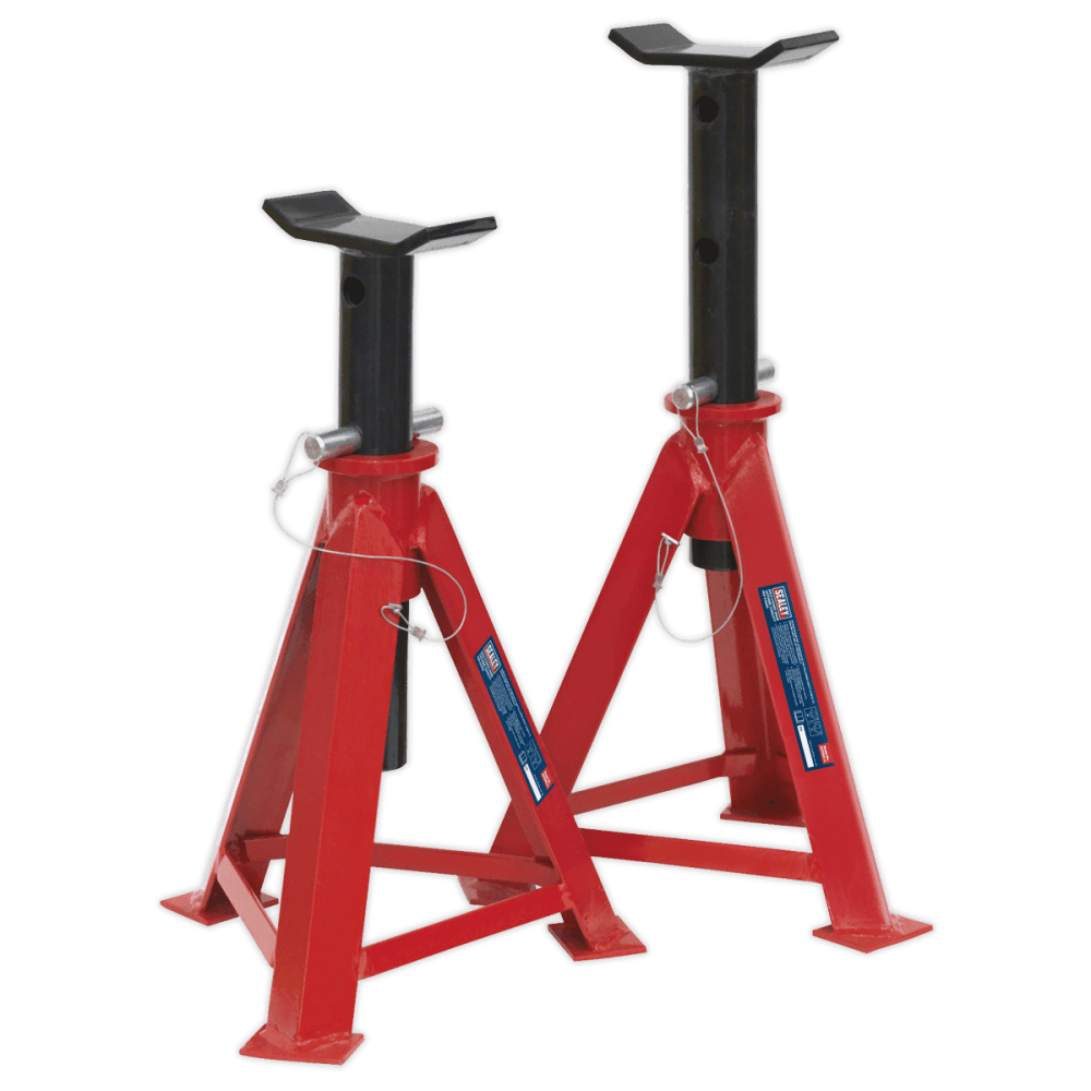 Sealey Axle Stands 7.5tonne Capacity per Stand 15tonne per Pair Medium Height Model No-AS7500
