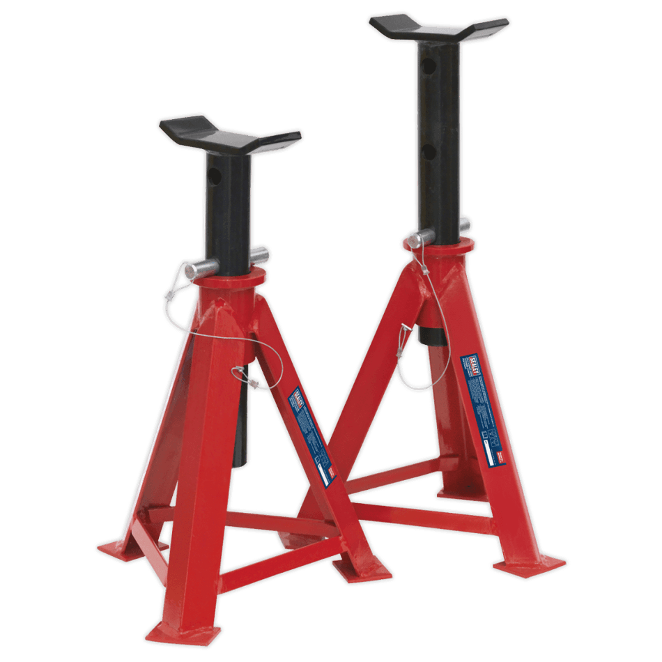 Sealey Axle Stands 7.5tonne Capacity per Stand 15tonne per Pair Medium Height Model No-AS7500