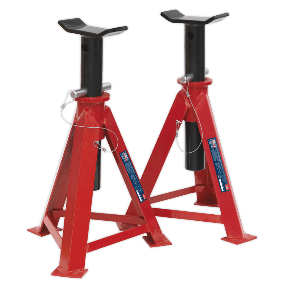 Sealey Axle Stands 7.5tonne Capacity per Stand 15tonne per Pair Medium Height Model No-AS7500