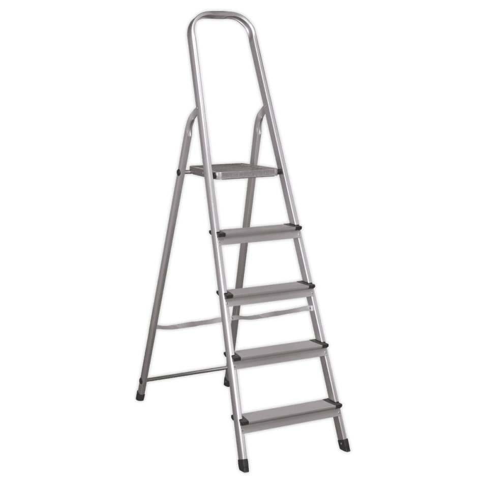 Sealey Aluminium Step Ladder 5-Tread EN 131 Model No-ASL5