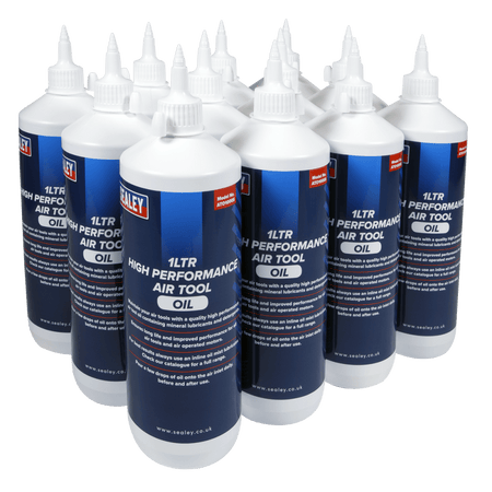 Sealey Air Tool Oil 1ltr Pack of 12 Model No-ATO/1000