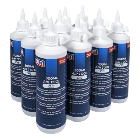 Sealey Air Tool Oil 500ml Pack of 12 Model No-ATO/500