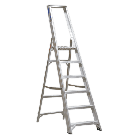 Sealey Aluminium Step Ladder 6-Tread Industrial BS 2037/1 Model No-AXL6